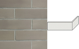 Клинкерная плитка угловая Terramatic Plato Grey АК, 185*71*60*14 мм